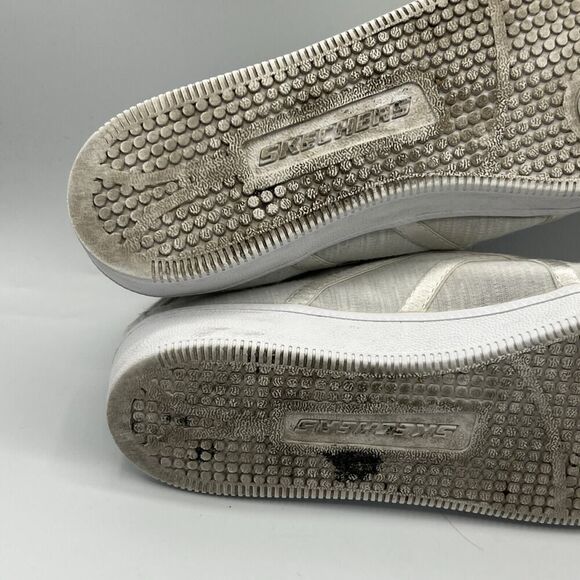 Skechers Shoes Womens Size 7 Madison Ave Take A Walk Sneakers White Canvas 23958 - Picture 9 of 12